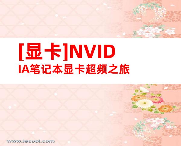 [显卡]NVIDIA笔记本显卡超频之旅